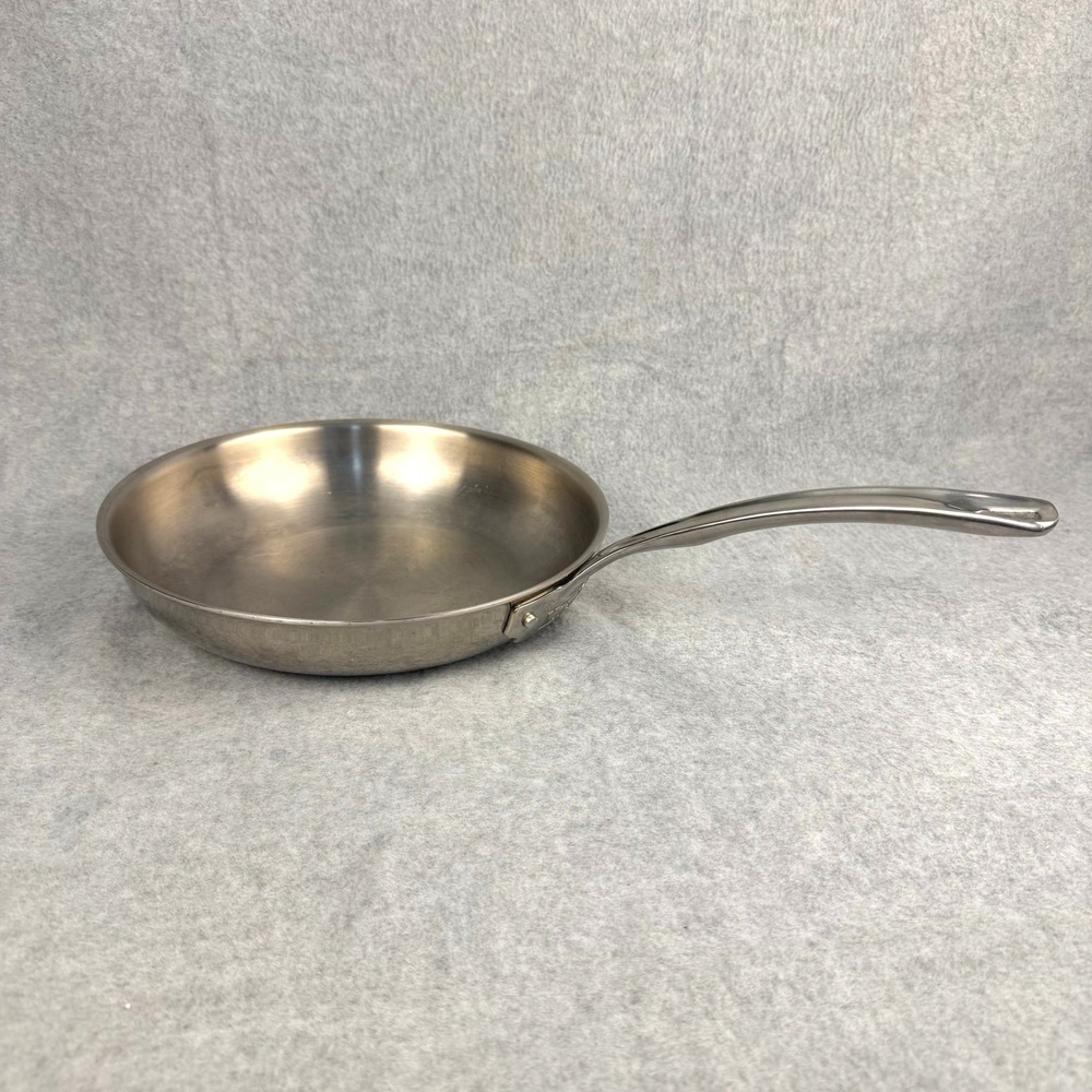 Viking Fry Pan 10in Silver Stainless Steel 3-Ply Aluminum Core 40011-3010